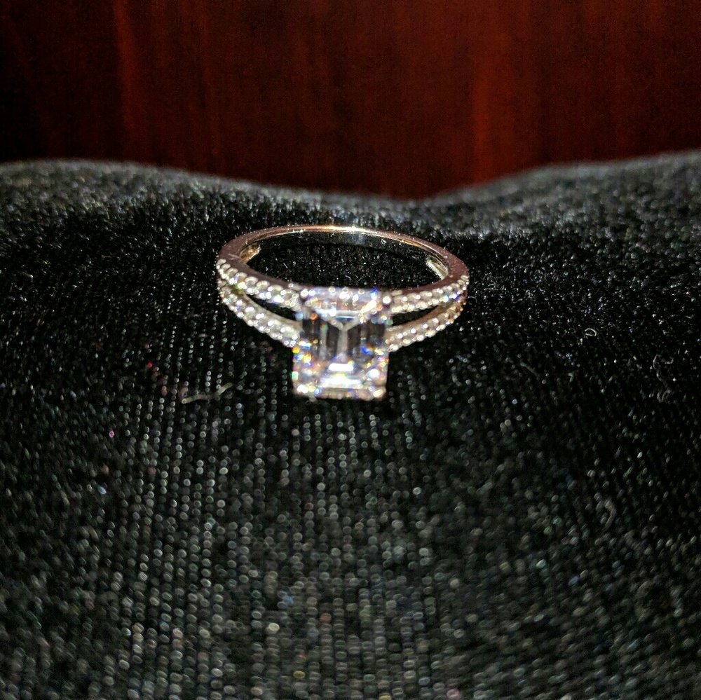 QVC Sterling Silver Cubic Zirconia Ring